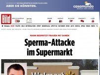 Bild zum Artikel: Mann bespritzt Frauen - Sperma-Attacke im Supermarkt