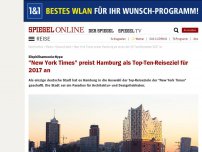 Bild zum Artikel: 'New York Times' preist Hamburg als Top-10-Reiseziel für 2017 an