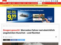 Bild zum Artikel: Zeugen gesucht: Mercedes-Fahrer rast absichtlich angeleinten Hund tot – und flüchtet