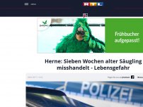 Bild zum Artikel: Herne: Sieben Wochen alter Säugling misshandelt - Lebensgefahr