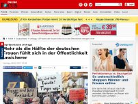 Bild zum Artikel: Repräsentative Umfrage - Mehr als die Hälfte der deutschen Frauen fühlt sich in der Öffentlichkeit unsicherer