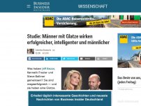 Bild zum Artikel: Männer mit Glatze strahlen Erfolg, Intelligenz und Männlichkeit aus — das ist wissenschaftlich erwiesen