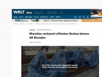 Bild zum Artikel: Ganzkörper-Schleier: Marokko verbannt offenbar Burkas binnen 48 Stunden