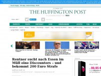 Bild zum Artikel: Rentner sucht nach Essen im Müll eine Discounters – und bekommt 200 Euro Strafe