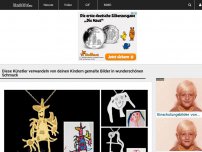 Bild zum Artikel: Diese Künstler verwandeln von deinen Kindern gemalte Bilder in wunderschönen Schmuck