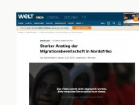 Bild zum Artikel: Globale Jobsituation: Starker Anstieg der Migrationsbereitschaft in Nordafrika