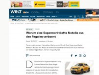 Bild zum Artikel: Italien: Warum eine Supermarktkette Nutella aus den Regalen verbannt