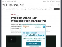 Bild zum Artikel: Präsident Obama lässt Whistleblowerin Chelsea Manning frei.
