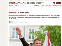 Bild zum Artikel: Björn Höcke in Dresden: Schauen Sie diese Rede