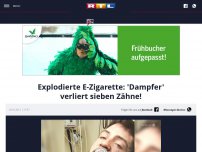 Bild zum Artikel: Explodierte E-Zigarette: 'Dampfer' verliert sieben Zähne!