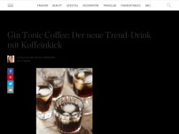 Bild zum Artikel: Gin Tonic Coffee: Das ist der neue Trend-Drink