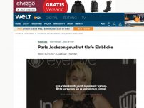 Bild zum Artikel: Tochter des 'King of Pop': Paris Jackson gewährt tiefe Einblicke