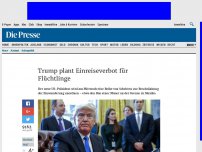 Bild zum Artikel: Trump plant Einreiseverbot für Flüchtlinge