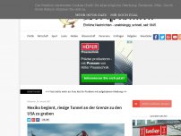 Bild zum Artikel: Mexiko beginnt, riesige Tunnel an der Grenze zu den USA zu graben