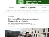 Bild zum Artikel: Migration: 300 Geflüchtete ziehen in neu gebaute Wohnblöcke in Marzahn