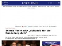 Bild zum Artikel: Schulz nennt AfD „Schande für die Bundesrepublik“