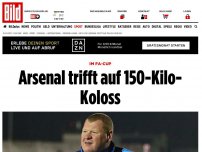 Bild zum Artikel: Im FA-Cup - Arsenal trifft auf 150-Kilo-Koloss