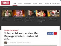 Bild zum Artikel: Alexander Klaws: Juhu, er ist zum ersten Mal Papa geworden. Und es ist ein...