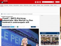 Bild zum Artikel: Präsidentschaftswahl - Franzosen zuerst, Europa zuletzt: Wie Marine Le Pen Frankreich umkrempeln will