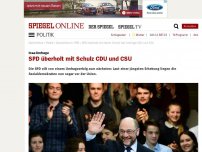 Bild zum Artikel: Insa-Umfrage: SPD überholt mit Schulz Merkels Union