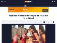 Bild zum Artikel: Nigeria: 'Hexenkind' Hope ist jetzt ein Schulkind