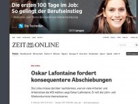 Bild zum Artikel: Die Linke: Oskar Lafontaine fordert konsequentere Abschiebungen