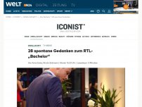 Bild zum Artikel: TV-Abend: 28 spontane Gedanken zum RTL-'Bachelor'