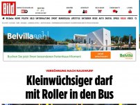 Bild zum Artikel: Versöhnung! - Kleinwüchsiger darf mit Roller in den Bus