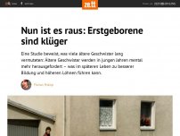 Bild zum Artikel: Nun ist es raus: Erstgeborene sind klüger