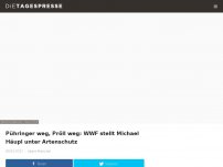 Bild zum Artikel: Pühringer weg, Pröll weg: WWF stellt Michael Häupl unter Artenschutz