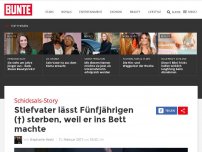 Bild zum Artikel: Schicksals-Story: Stiefvater lässt Fünfjährigen (†) sterben, weil er ins Bett machte