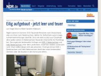 Bild zum Artikel: Eilig aufgebaut - jetzt leer und teuer