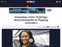 Bild zum Artikel: Stewardess rettet 14-Jährige: Menschenhandel im Flugzeug verhindert