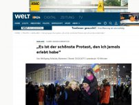 Bild zum Artikel: Kampf gegen Korruption: 'Es ist der schönste Protest, den ich jemals erlebt habe'