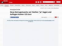 Bild zum Artikel: Achtung bei Anrufen  - Neue Betrugsmasche am Telefon: 'Ja'-Sagen oder Auflegen kostet 125 Euro