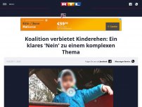 Bild zum Artikel: Koalition verbietet Kinderehen: Ein klares 'Nein' zu einem komplexen Thema