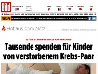 Bild zum Artikel: Spendenwelle für Kinder - Paar verabschiedet sich auf dem Sterbebett