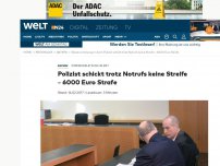 Bild zum Artikel: Körperverletzung im Amt: Polizist schickt trotz Notrufs keine Streife – 6000 Euro Strafe