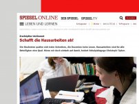 Bild zum Artikel: Erschöpfter Uni-Dozent: Schafft die Hausarbeiten ab!