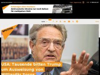 Bild zum Artikel: USA: Tausende bitten Trump um Ausweisung von Milliardär Soros