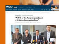 Bild zum Artikel: 'Selbstbedienungskoalition': Abgeordnete verabschieden Blitzgesetz für üppige Pension