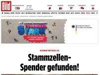 Bild zum Artikel: Kleine Nicole (3) - Stamm­zel­len-Spen­der ge­fun­den