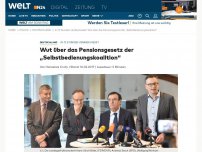 Bild zum Artikel: In 72 Stunden verabschiedet: Wut über das Pensionsgesetz der 'Selbstbedienungskoalition'