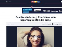 Bild zum Artikel: Krankenkassen bezahlen künftig die Brille: Ab sechs Dioptrien und ab vier mit Hornhautverkrümmung