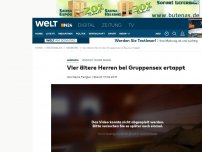 Bild zum Artikel: Unzucht in der Sauna: Vier ältere Herren bei Gruppensex ertappt