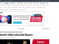 Bild zum Artikel: FC Bayern patzt in Berlin