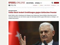 Bild zum Artikel: Spionageverdacht: Volker Beck fordert Ermittlungen gegen türkischen Premier