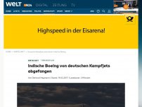 Bild zum Artikel: Terrorgefahr: Indische Boeing von deutschen Kampfjets abgefangen