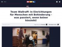 Bild zum Artikel: Team Wallraff: In Einrichtungen für Menschen mit Behinderung - was passiert, wenn keiner hinsieht!