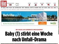 Bild zum Artikel: Aus Sitz geschleudert - Baby (1) stirbt eine Woche nach Unfall-Drama